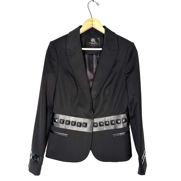 Rock Republic | Black Tailor Made Studded Blazer Size 6 - Picture 1 of 11